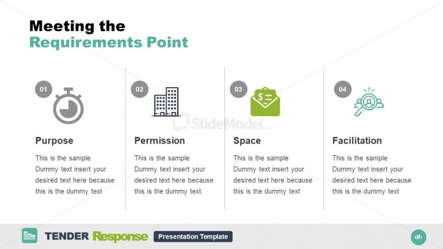 PowerPoint Tender Requirements Slide