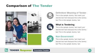 3 Points Comparision Slide