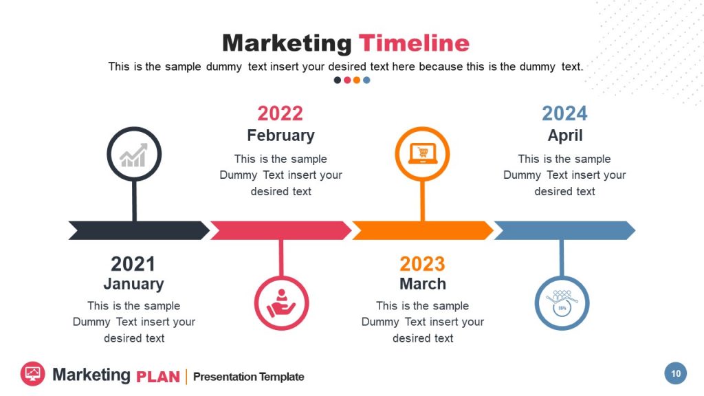 Marketing Plan Timeline Template - SlideModel