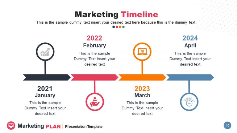 Marketing Plan Timeline Template - SlideModel