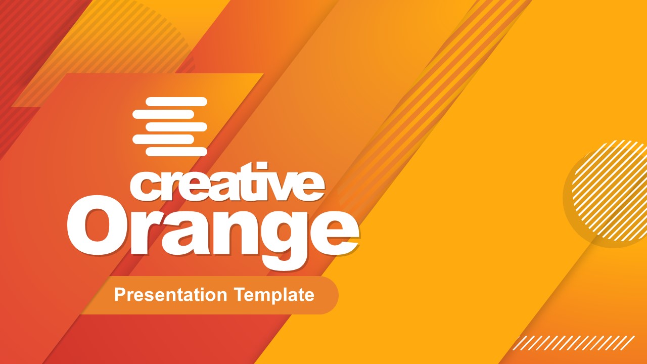 Creative Orange PowerPoint Template SlideModel