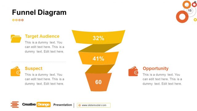 Funnel Diagram Ribbon Shape PowerPoint - SlideModel