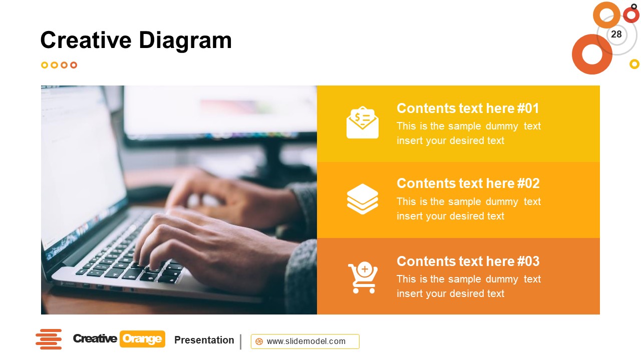 Creative Orange PowerPoint Template - SlideModel