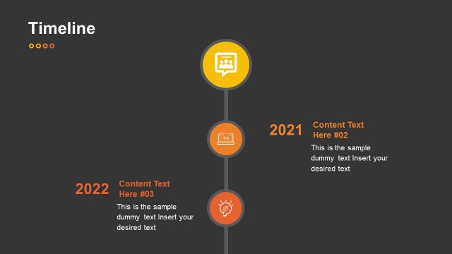 Animated Timeline in Creative Orange PowerPoint
