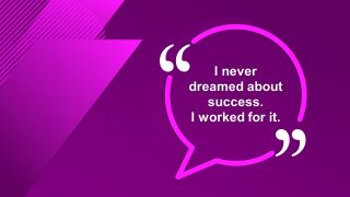 Quote Template Creative Purple PowerPoint