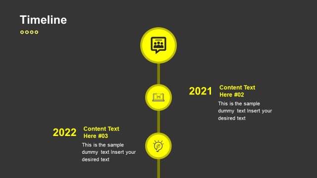 Timeline PowerPoint Creative Yellow Template