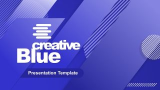 Cover of Business PowerPoint Blue Theme