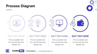 Process Diagram PowerPoint Business PowerPoint Blue