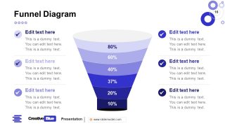 Funnel Chart PowerPoint Business PowerPoint Blue