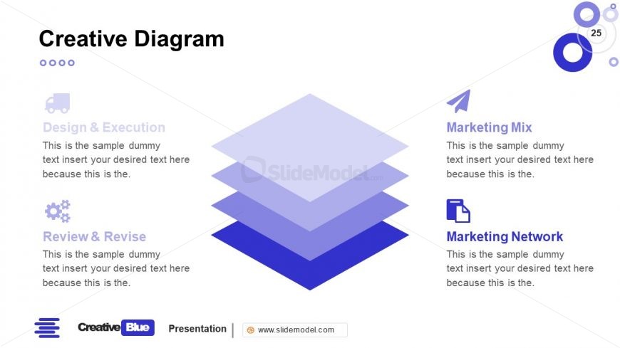 Stacked Diagram PowerPoint Business PowerPoint Blue