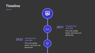 Timeline PowerPoint Business PowerPoint Blue