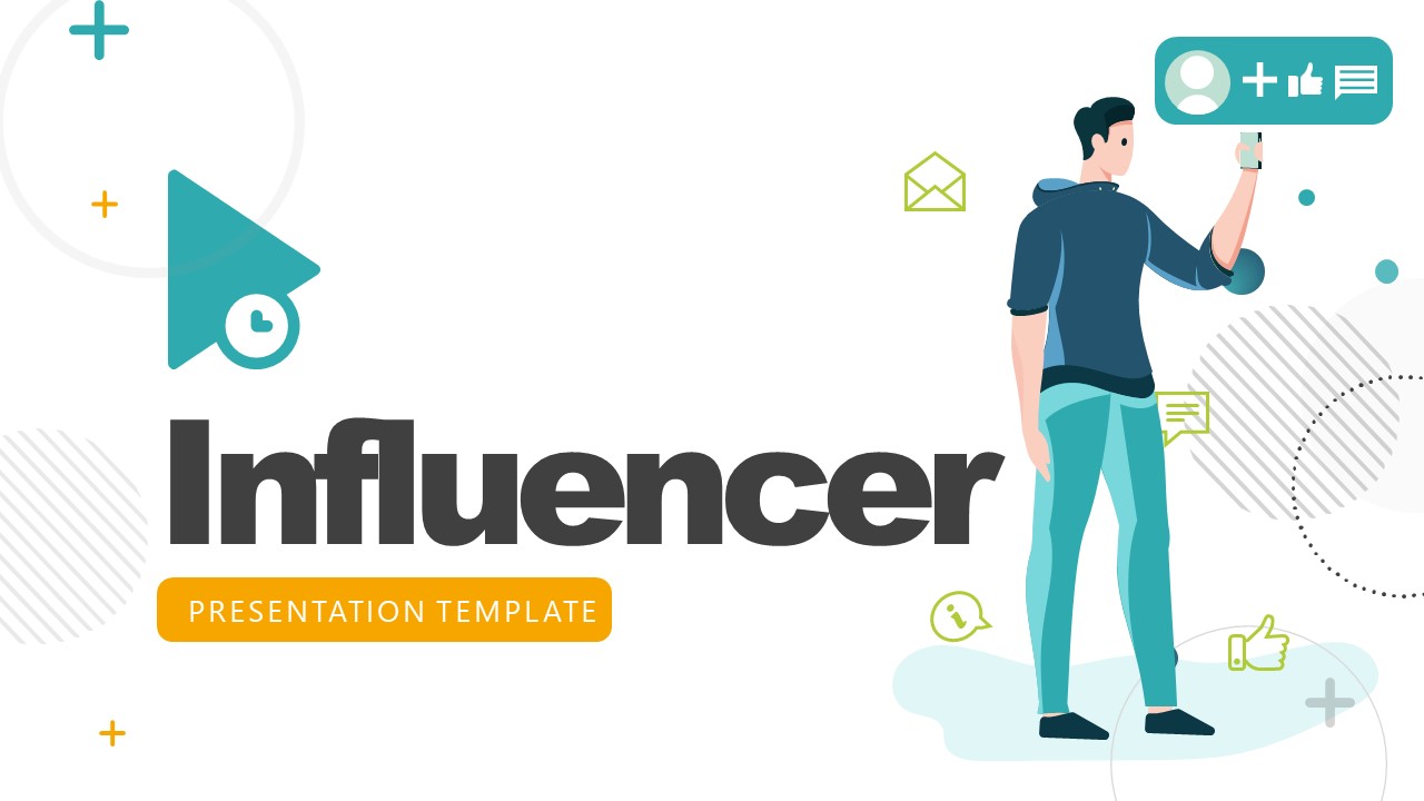 Influencer Cover Slide PowerPoint 