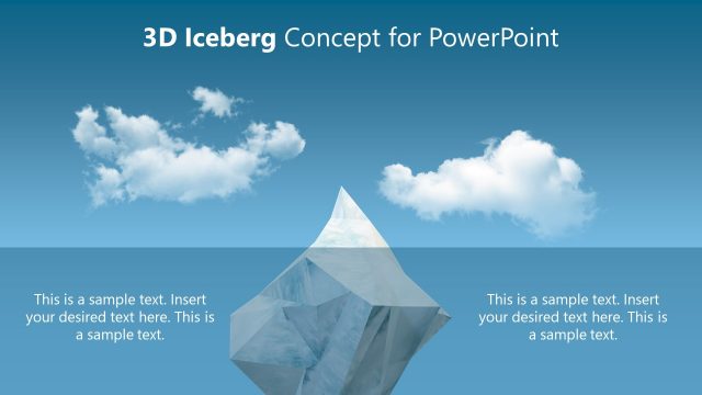 Free 3D Animated Iceberg Metaphor PPT Template
