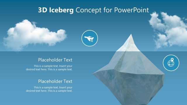 Free PPT Iceberg Diagram 3D Object Template