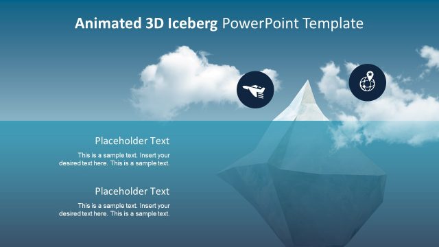 3D Animated PowerPoint Iceberg
