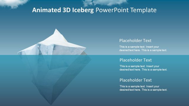 Tip of Iceberg 3D Business PPT