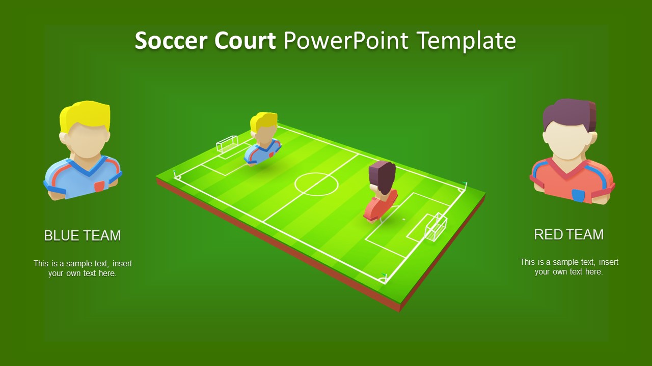 Soccer Court Template Two Teams