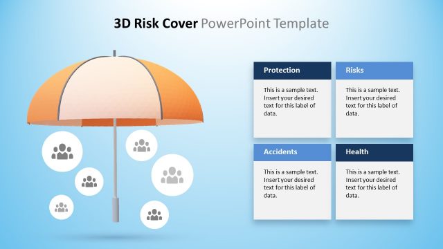 3D Risk Coverage PowerPoint Template
