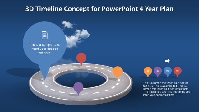 Roadmap PowerPoint 3D Design