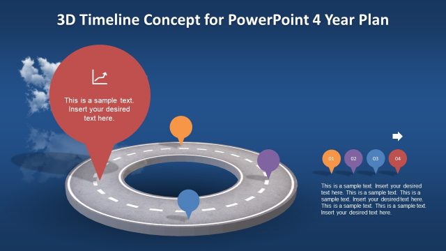 Editable PowerPoint Slide of Timeline