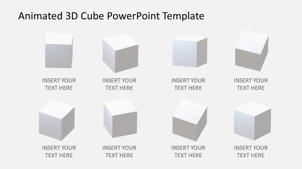 Animated Sequence of 3D Cubes PPT - SlideModel
