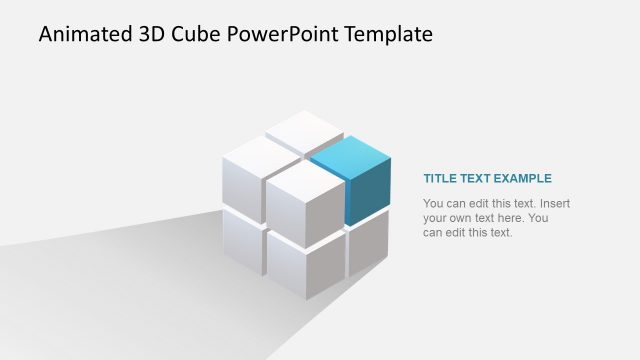 Template of Color 3D Cube