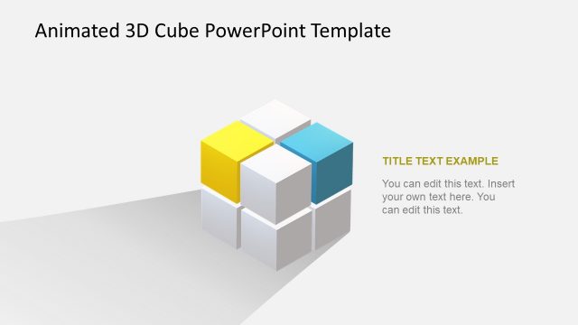 PPT Cube Animation of 3D Object