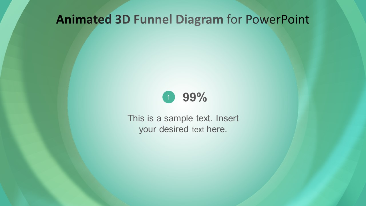 Colorful Animated 3D Inside View of Funnel