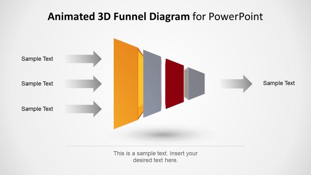 PowerPoint Funnel Diagram 4 Steps
