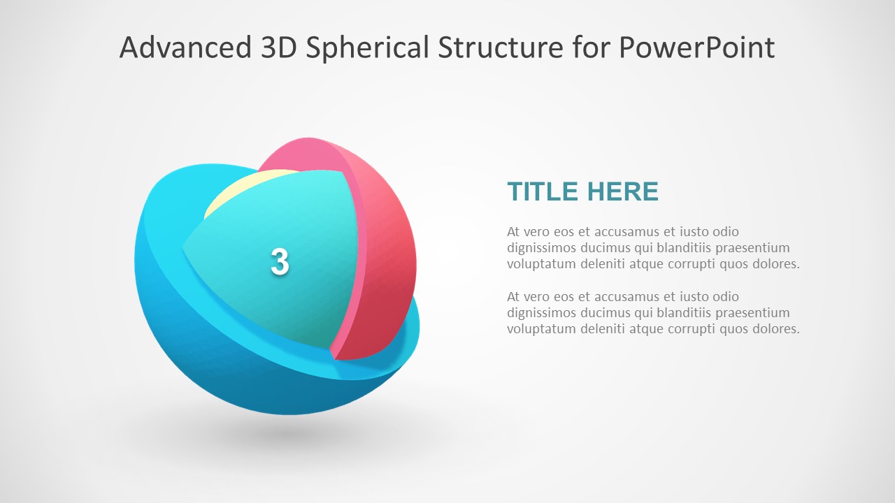 3D Model Segmented Core PowerPoint Templates - SlideModel