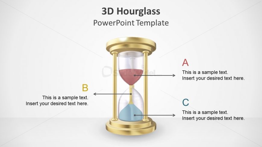 Animated Template of 3D Hourglass