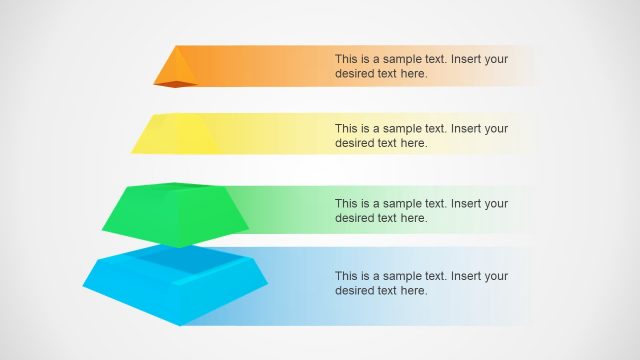 Multicolor 3D PowerPoint Diagram – Segmented Pyramid