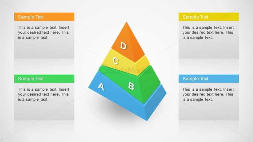 Four Segmented Diagrams of Pyramid 