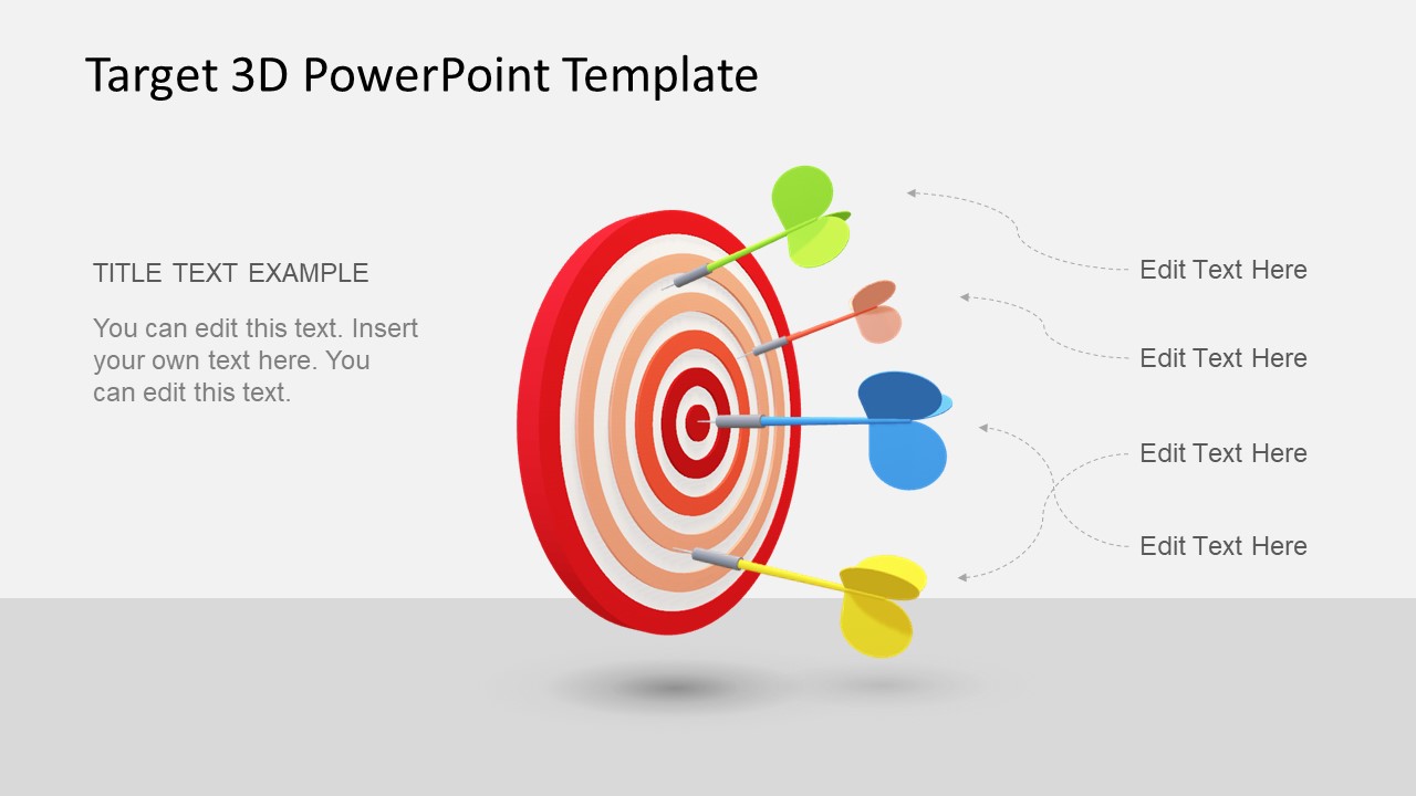 Animated Target Template PPT