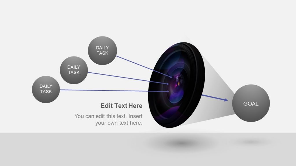 Powerpoint Lens Process PowerPoint Lens Concept Goal Alignment - SlideModel