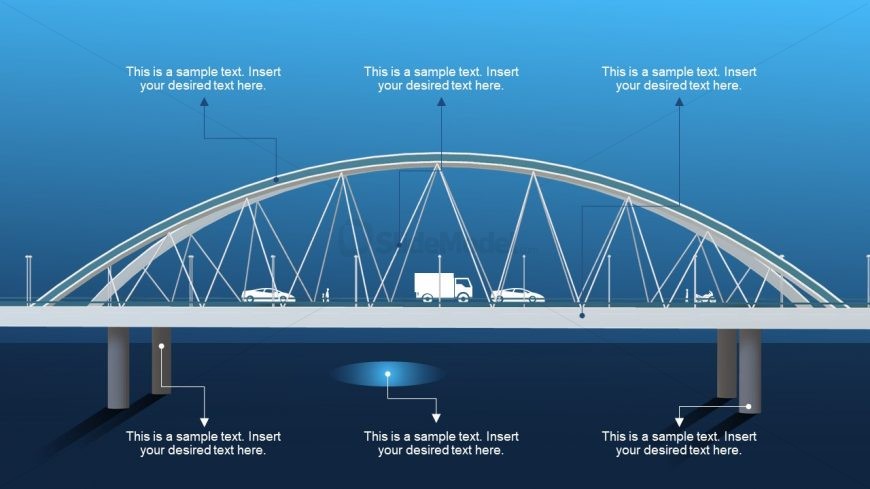 PPT Bridge with Cars Communication Concept