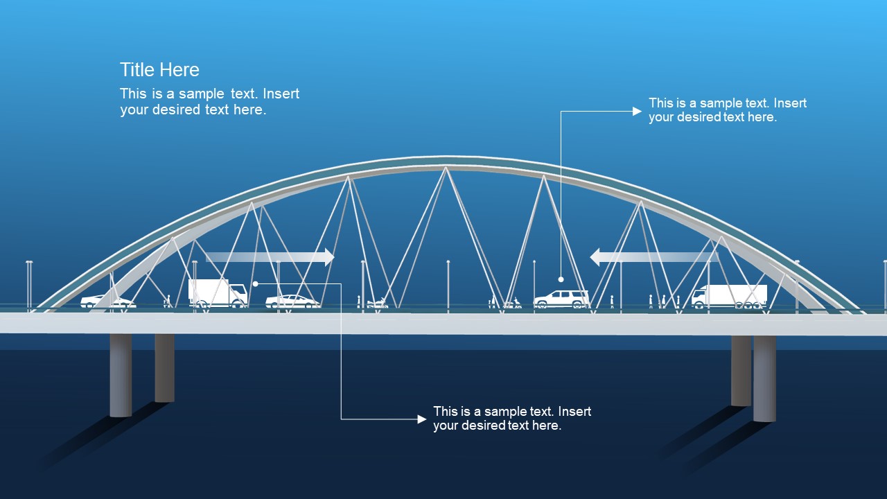 Traffic PowerPoint Slide 3D Bridge 