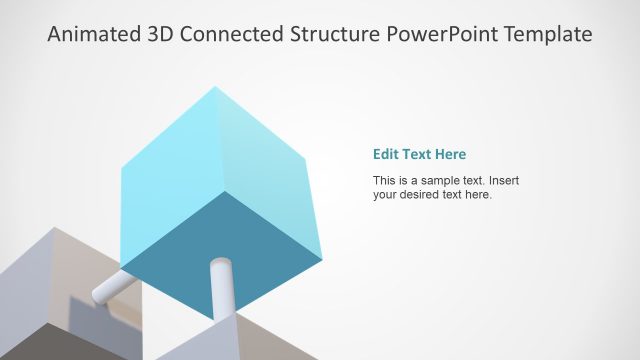 Animated Connected Cube Structure PPT