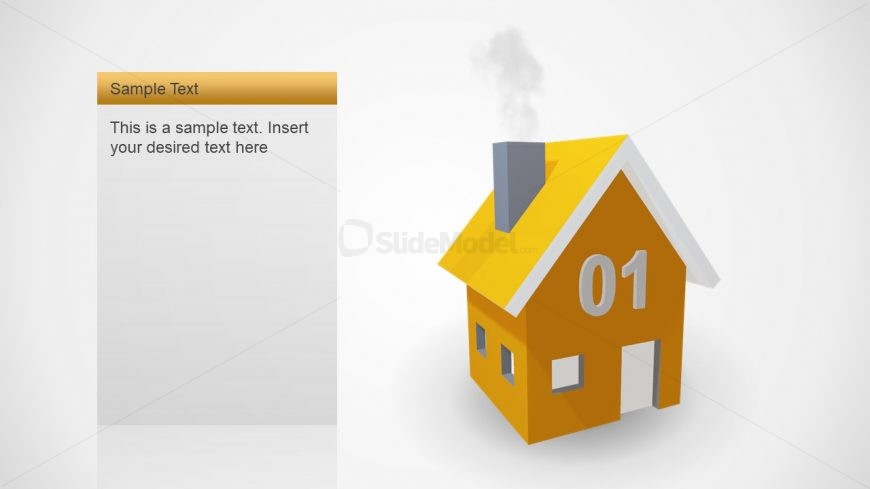 Slide of Houses in 3D Design