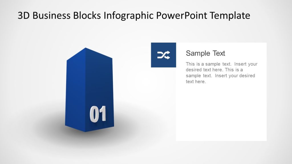 3D Model Diagram PowerPoint Cube - SlideModel
