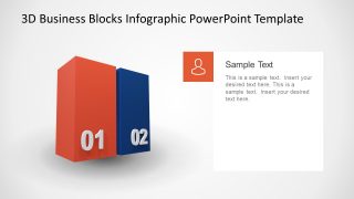 Animated PowerPoint Diagram of Blocks