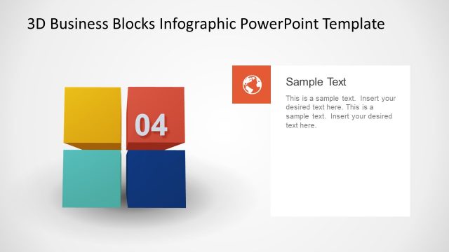 4 Steps Animated PowerPoint 3D Model