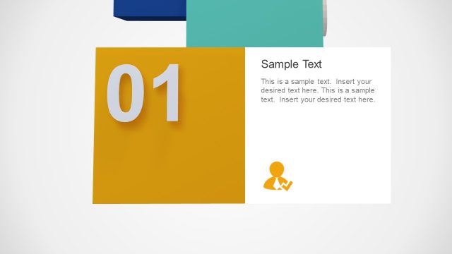 3D Cubes Model Step 01 Slide