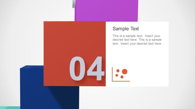 5 Steps 3D Cubes – Step 04 Slide