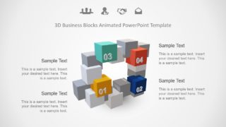 3D Model Cube PowerPoint