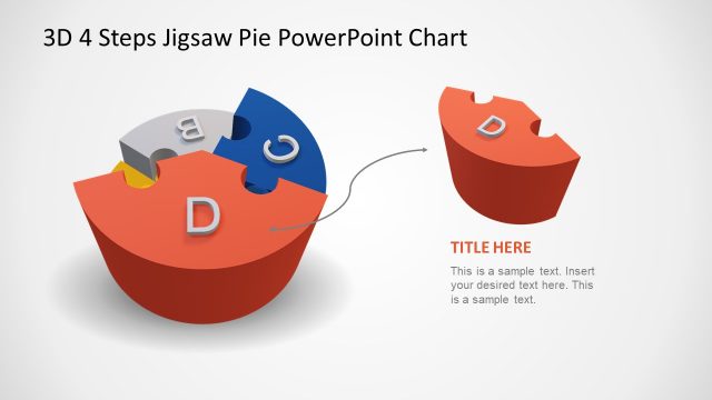 3D Pie Chart PowerPoint Step 4 Jigsaw Puzzle