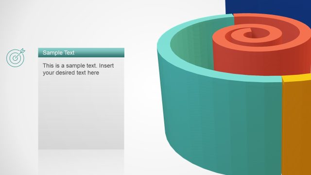 Three Dimensions Spiral Diagram PPT Template