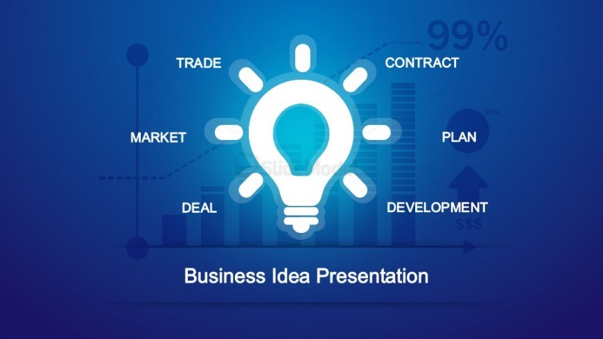 Creative Light Bulb Cover Slide Design for PowerPoint