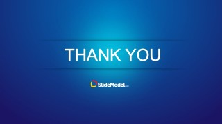 Blue Thank You Slide Design for PowerPoint