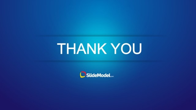 Blue Thank You Slide Design for PowerPoint